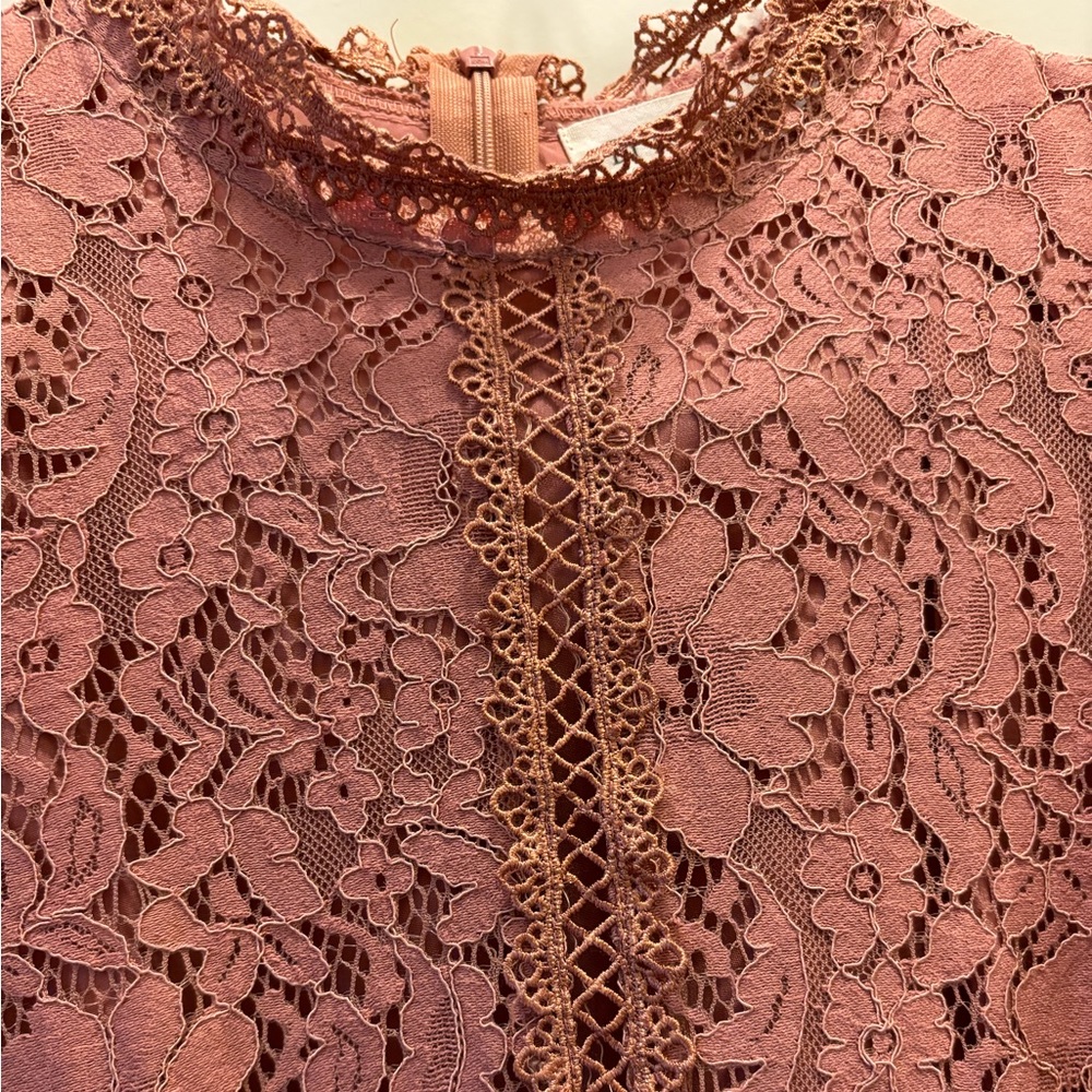 By Together Dress with overlay; medium; mauve in color - Picture 5 of 12